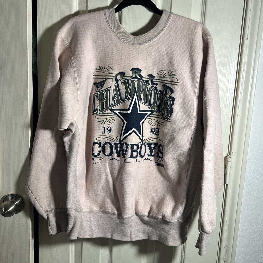 Vintage 1992‎ Super Bowl Dallas Cowboys World Champions Crewneck Pullover
